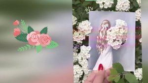 Необычные аппликации из живых цветов