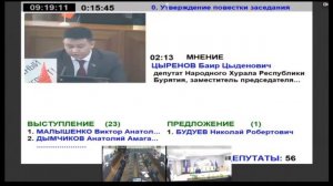 Коммунисты пришли с плакатами на заседание парламента Бурятии