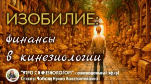 Изобилие: финансы в кинезиологии. Прямой эфир «Утро с кинезиологом»