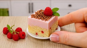 Очень вкусный летний малиновый мини десерт! 🍰 Потрясающий мини десерт 😋 Мини Кухня