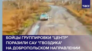 Бойцы группировки «Центр» поразили САУ «Гвоздика» на добропольском направлении