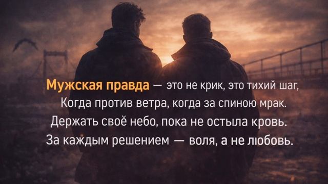 Песня «Мужская правда»