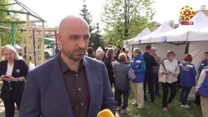 Во дворе дома №5 по улице Ленинского Комсомола провели прием граждан, пострадавших от атаки БПЛА