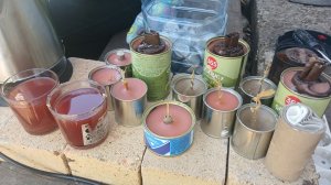 Изготовление свечей из огарков парафина