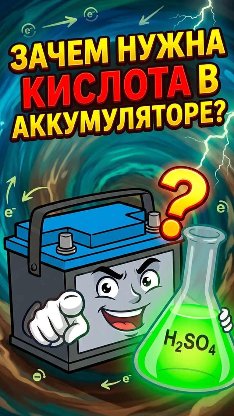 Зачем нужна кислота в аккумуляторе?
