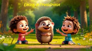 ✨ ЁЖИК И ГРИБОЧКИ! Милый мультфильм-песенка 🍄