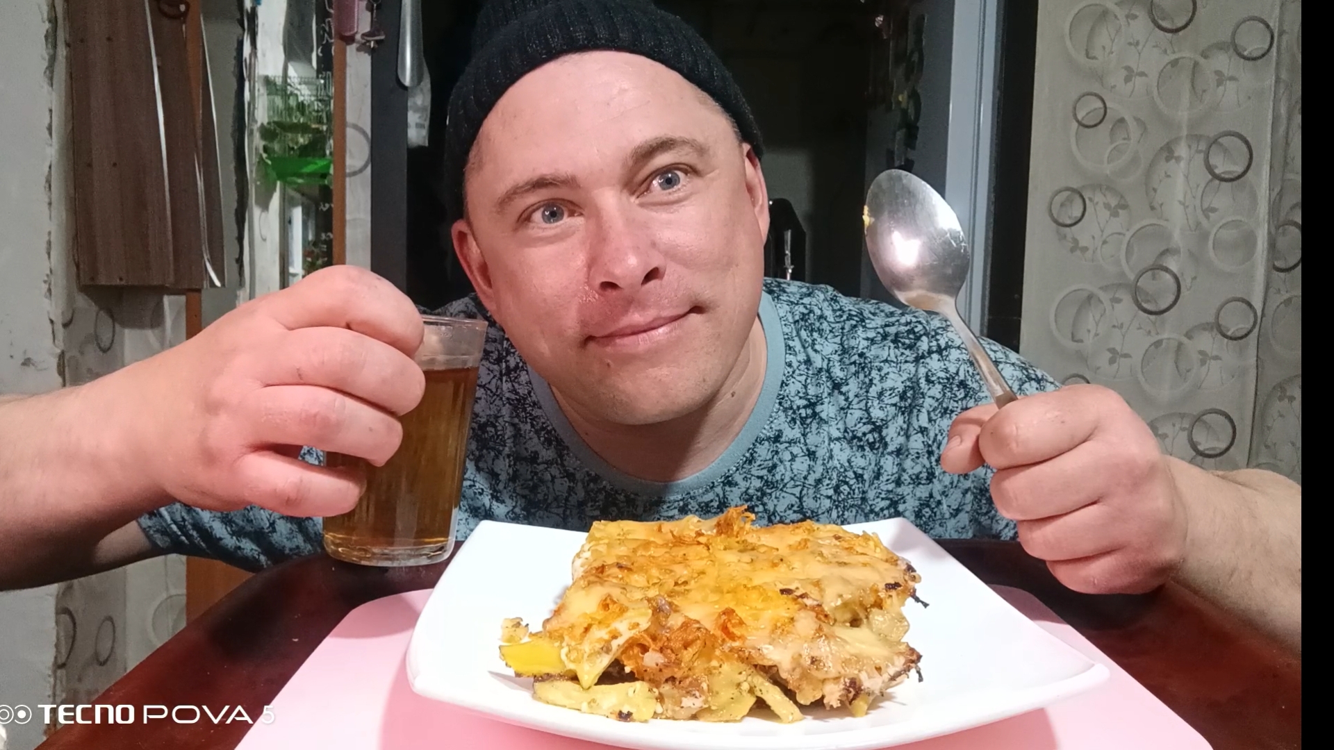 мукбанг/Мясная запеканка/