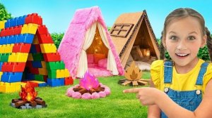 Дети учатся поддерживать друг друга и делить игровые домики — Забавные истории для детей