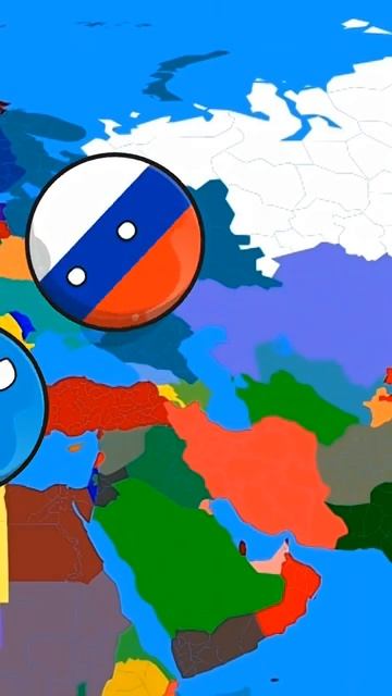 Что если Антарктида станет страной часть 3 #countryballs #страны #антарктида #youcut #россия