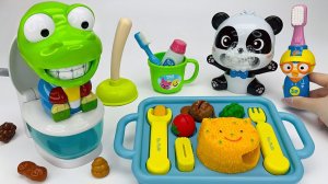 Игровой набор «Приучение к горшку» Игра в туалет с пандой! Обзор ярких игрушек! Мультики для детей!
