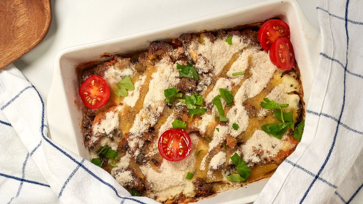 Мусака с мясным фаршем смотреть онлайн