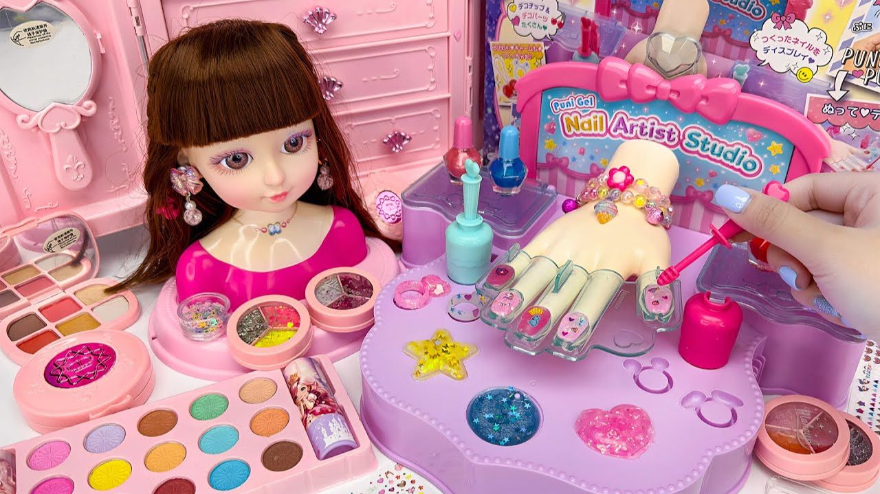 Игровой Набор для макияжа и маникюра АСМР 💄💅 Набор для бьюти-экспериментов! Мультики для детей!