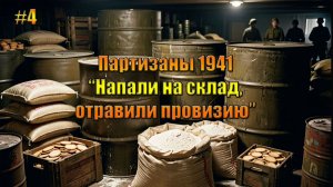 Партизаны 1941 «Травим припасы врага, на складе с провизией»