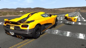 Автомобили против 100 лежачих полицейских: Безумный челлендж #12 в BeamNG Drive!