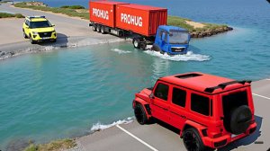 Автомобиль против глубокой воды: Безумный челлендж в BeamNG Drive!