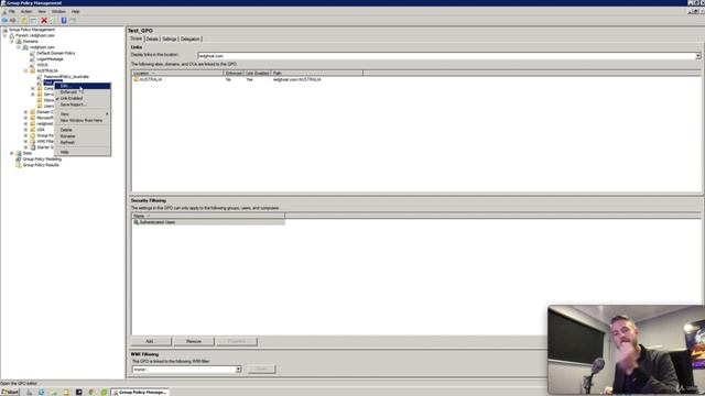 2. Creating, Editing and Linking GPO's