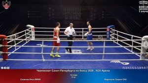 14 75 кг Савинов Илья ВИФК Киракосян Генрих СКА