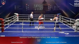 3 67 кг Семенов Никита СКА Мансуров Сурхай СШОР им.Королева