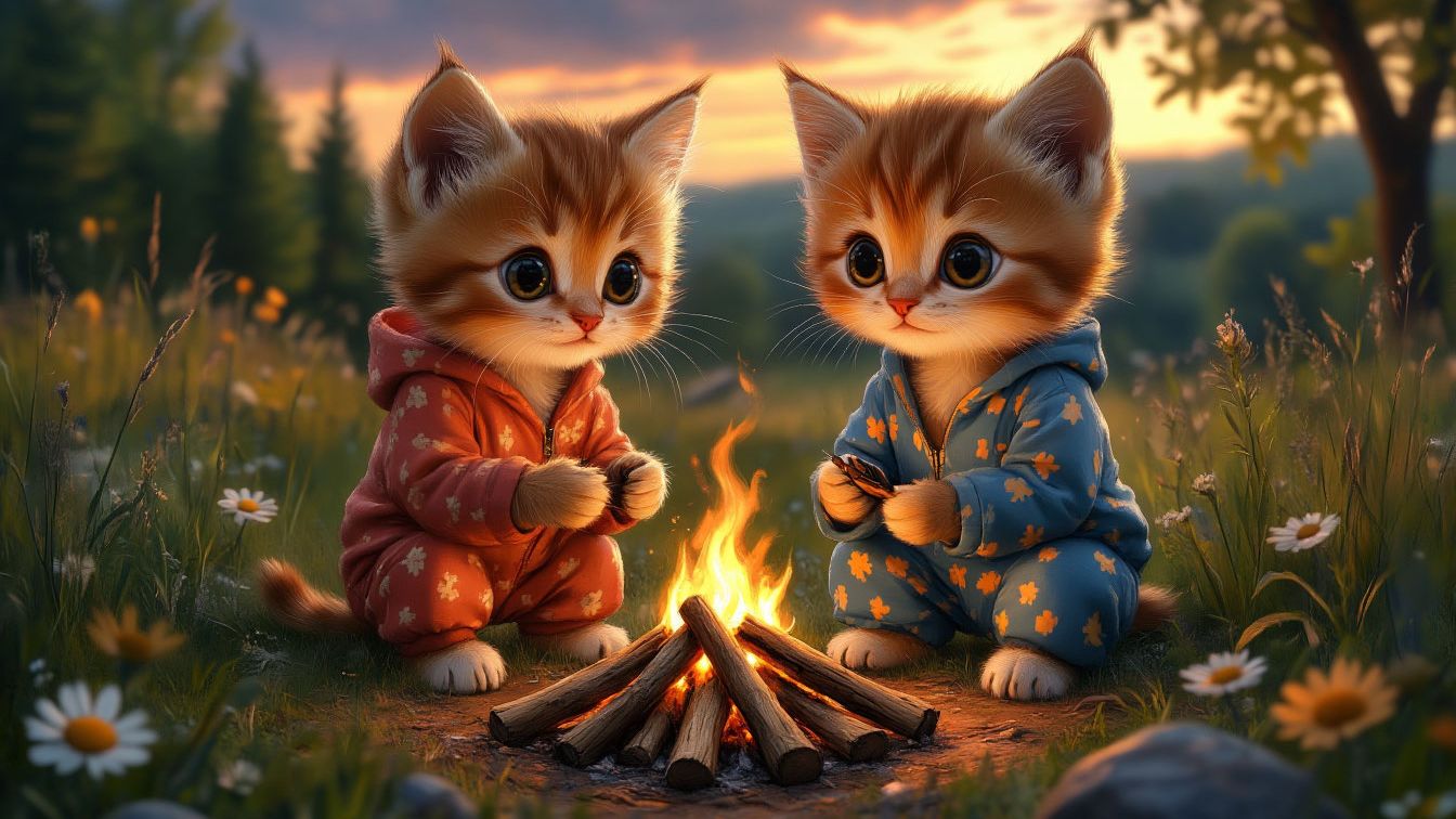 мультики для детей.Веселые мультики про котенка.