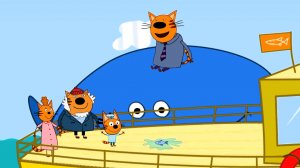Три кота! Новые серии - В поисках кита - игра. Мультики для детей. Яркие детские мультики смотреть!