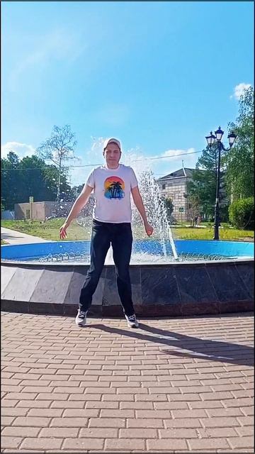 на фонтане