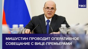 Мишустин проводит оперативное совещание с вице-премьерами