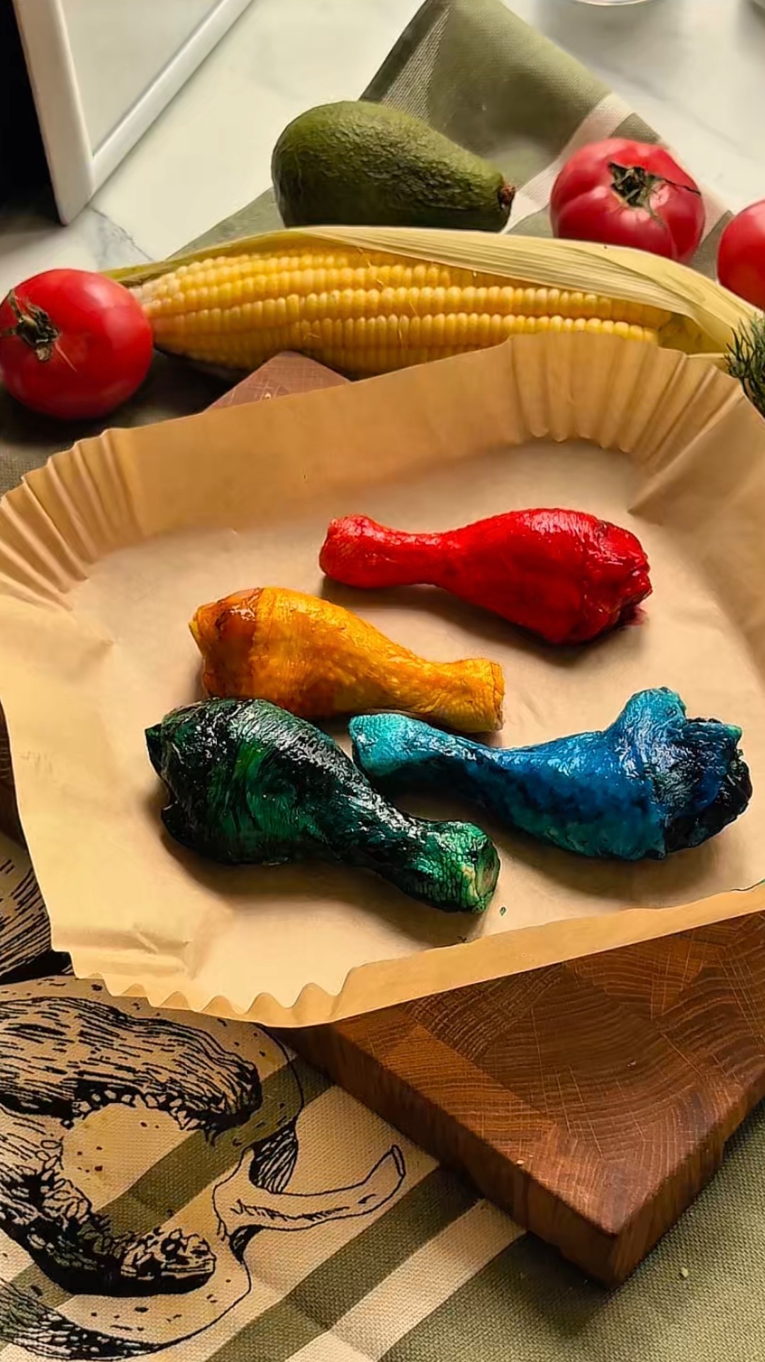 Цветные куриные ножки🍗
