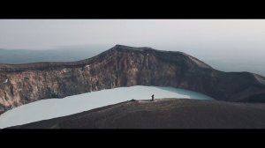 Камчатка. Вулкан малый Семячик. Свадьба полет на вертолете Гоша и Лена
