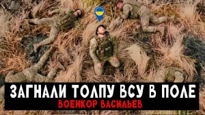 Подорвали группу ВСУ в поле (Реальные кадры) — Военкор Васильев