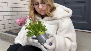 Показываем ВСЕХ наших домашних животных! Алиса ПОМОГАЕТ маме высаживать цветы !