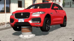 Автомобили против столбиков — BeamNG Drive