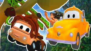 Малярная Мастерская Эвакуатора Тома# Mały Czarek превращается в TARZAN # Мультфильмы про машинки