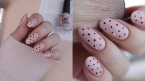 Трендовый дизайн горошек Polka Dot (обычный лак)