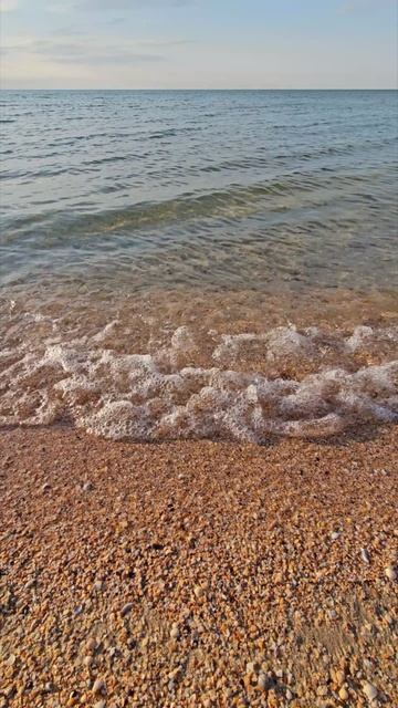 Азовское море мягко ласкает берег