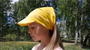 Как сшить летнюю косынку с козырьком мастер-класс