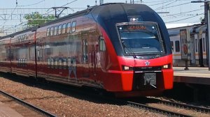АЭРОЭКСПРЕСС ЭШ2 007 ПРИБЫВАЕТ НА СТАНЦИЮ МЦД ОДИНЦОВО.