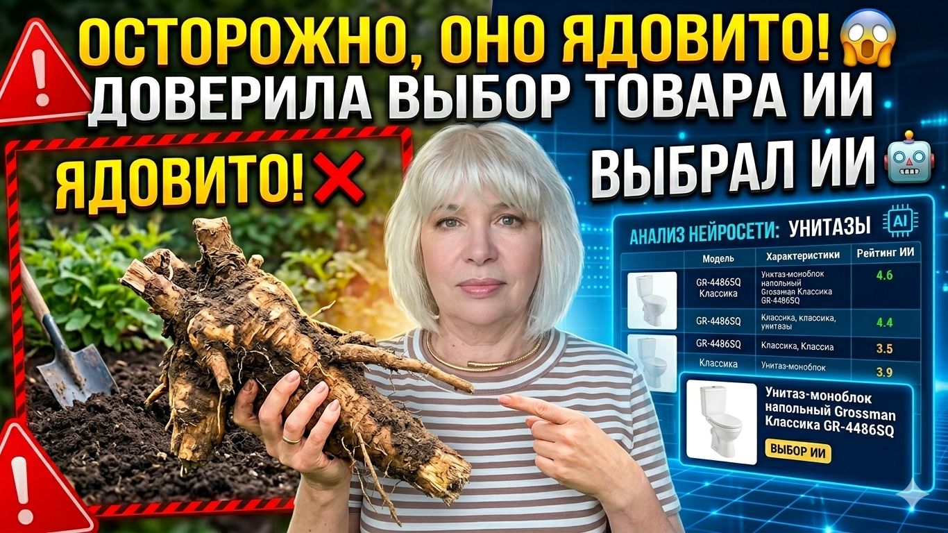 Осторожно, оно ЯДОВИТО!😱 Доверила выбор товара Искусственному Интеллекту.Садовый влог