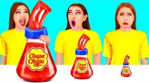 Большая, Средняя или Маленькая Тарелка Челлендж | Вкусные Рецепты с Едой