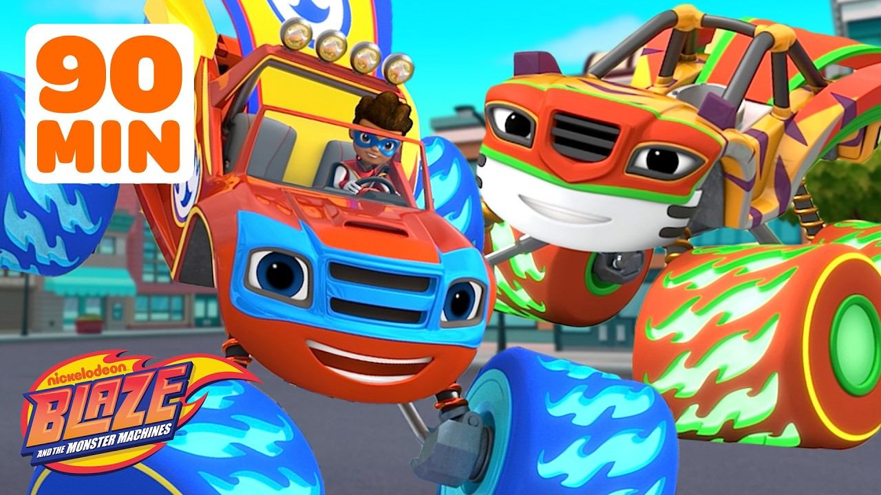 Супергеройские спасения с Blaze и Stripes! | 90 минут | Blaze and the Monster Machines смотреть онлайн