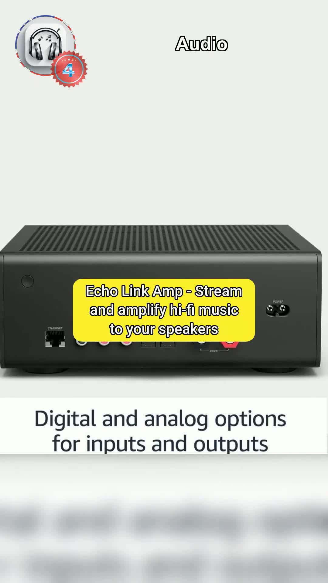 4⃣Echo Link Amp - Stream And Amplify Hi-fi Music To Your Speakers