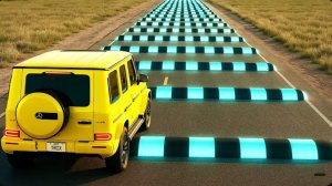 Автомобили против 100 лежачих полицейских: Безумный челлендж #8 в BeamNG Drive!