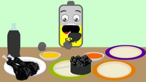 🖤💀 ASMR Mukbang – Eating Random Black Foods   Satisfying Eating Sounds   NCR Animation 🖤✨