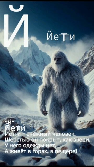 Буква Й Йети