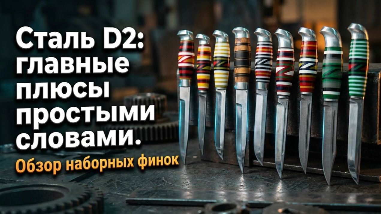 Сталь D2 - главные плюсы простыми словами, Обзор наборных финок