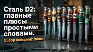 Сталь D2 - главные плюсы простыми словами, Обзор наборных финок