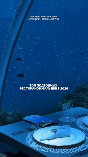 Топ подводных ресторанов Мальдив в 2026 года