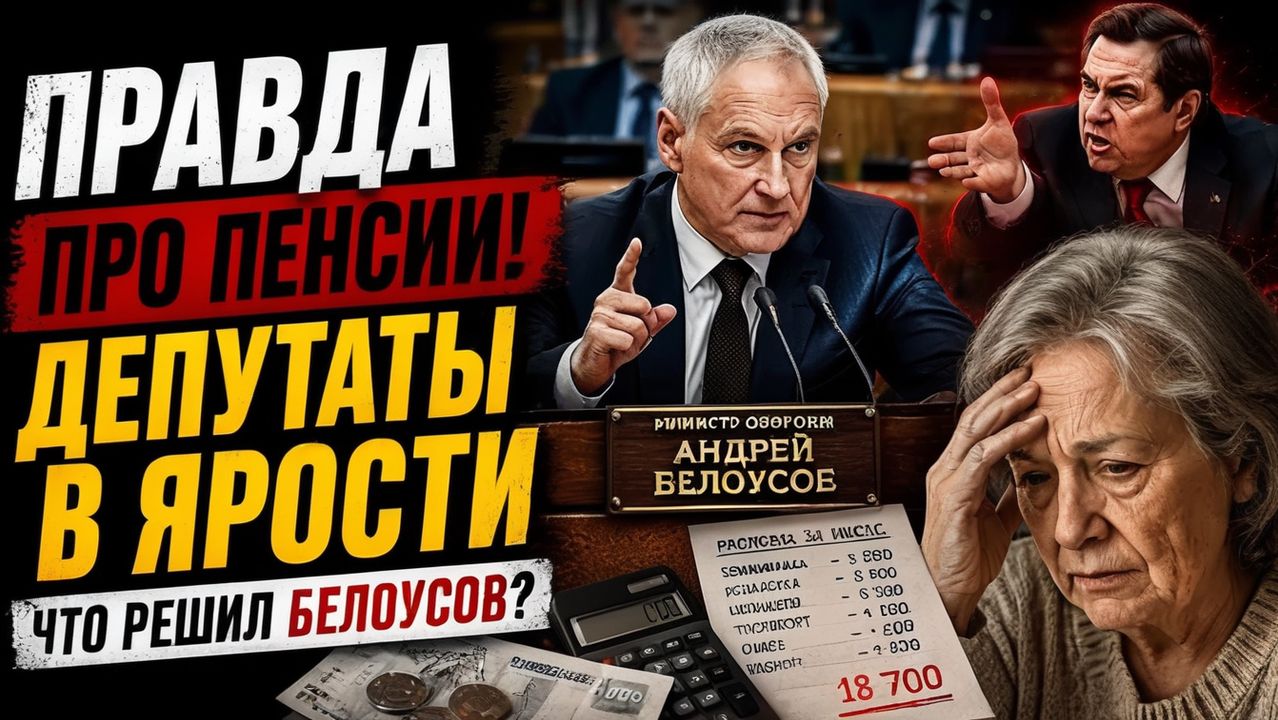 БЕЛОУСОВ В ГОСДУМЕ — ЧТО ОН СКАЗАЛ ДЕПУТАТАМ О ПЕНСИЯХ