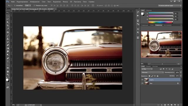 Photoshop Эффект Рыбий Глаз смотреть онлайн