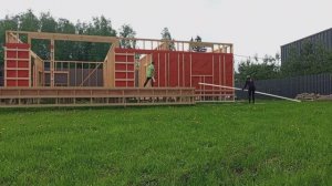 Монтаж обрешетки под вентзазор. Таймлапс. 🙃
