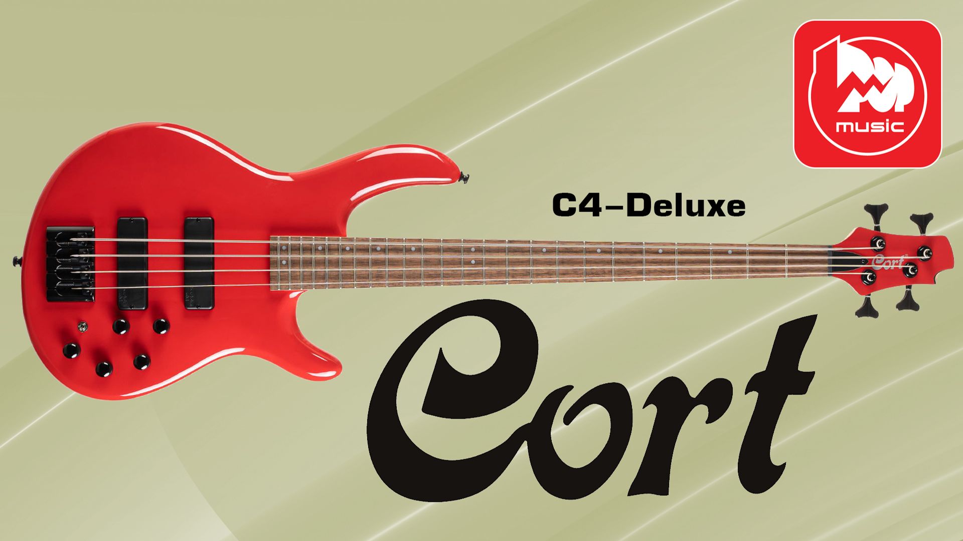 Бас-гитара CORT C4 Deluxe - в красном, синем и черном
